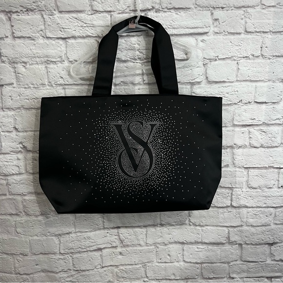 Victoria Secret Shine Black Tote Bag Black Friday 2024 NWT - Picture 1 of 6